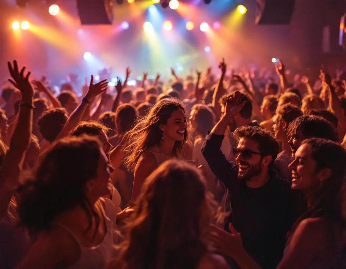 Een levendige dansvloer vol dansende gasten tijdens een sfeervol feest geboekt via feest.dj